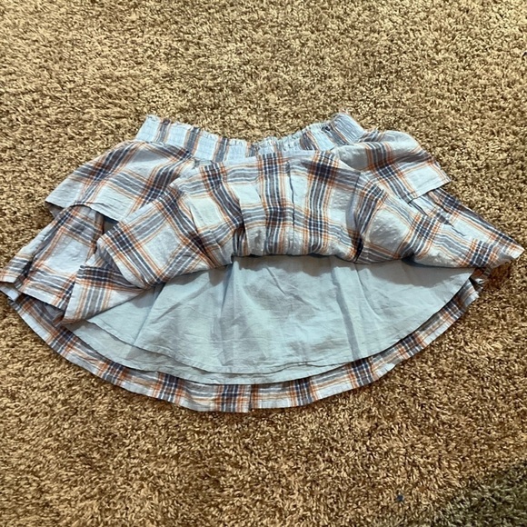 Aerie Pleated Plaid Skirt Size Large - Picture 5 of 7